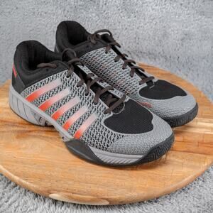K-Swiss Men's Express Light Pickleball Sneakers Gray Black Spicy Orange Size 9.5